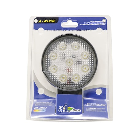 A & I Products Work Lamp, E-Series LED, Flood, Round 0" x0" x0" A-WL25E